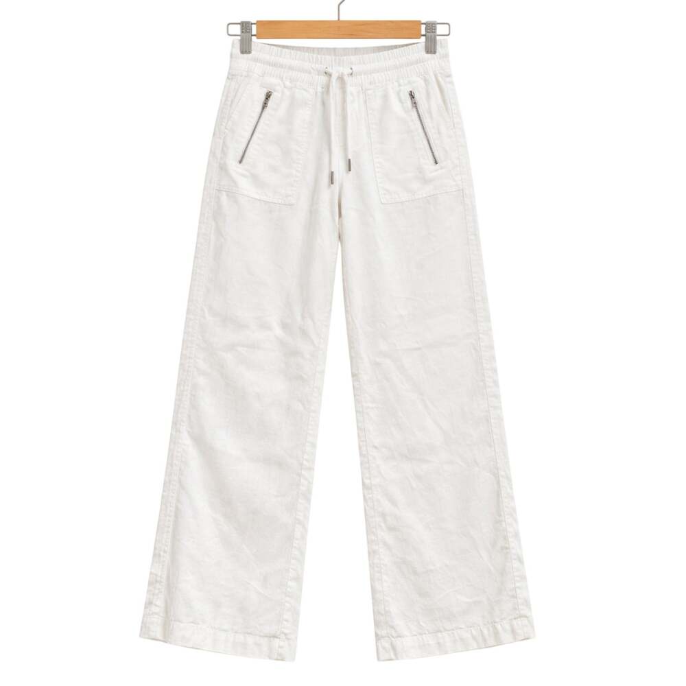 NWOT Athleta Cabo Wide Leg Linen Pants Size 2 Tall